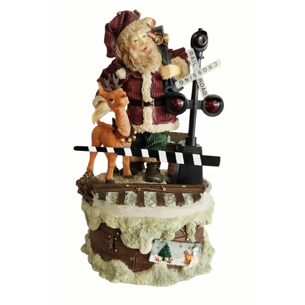 House Of LLoyd Christmas Around The World Christmas Crossing Light's up W/ Sound